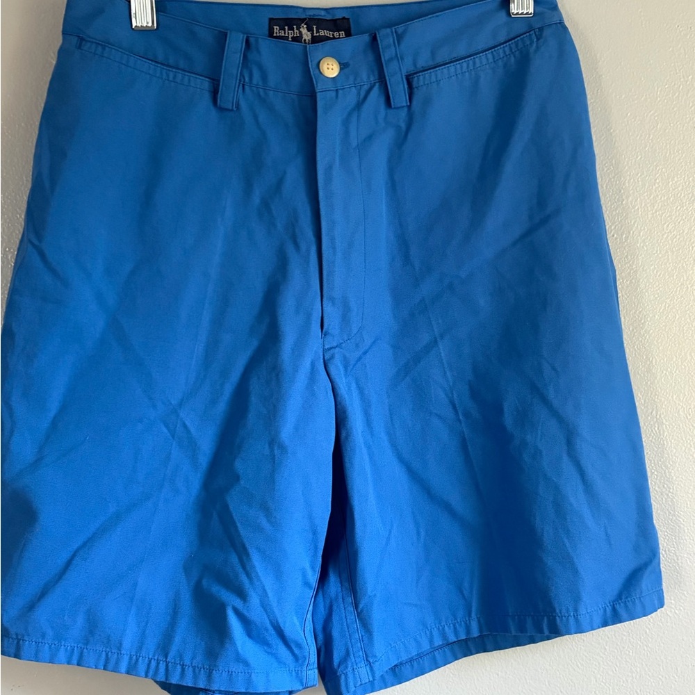 Ralph Lauren Women's High Waist Blue Shorts‎